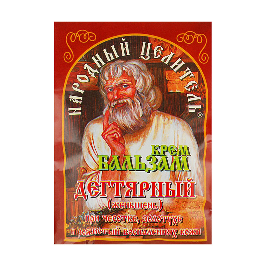 Крем-бальзам Народный Целитель Дегтярний, 10 г